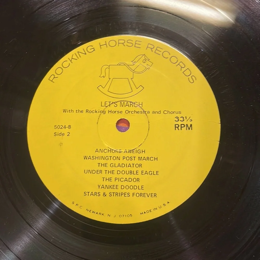 Vtg Rockinghorse orchestra let’s March Along LP record album vinyl Children’s_6